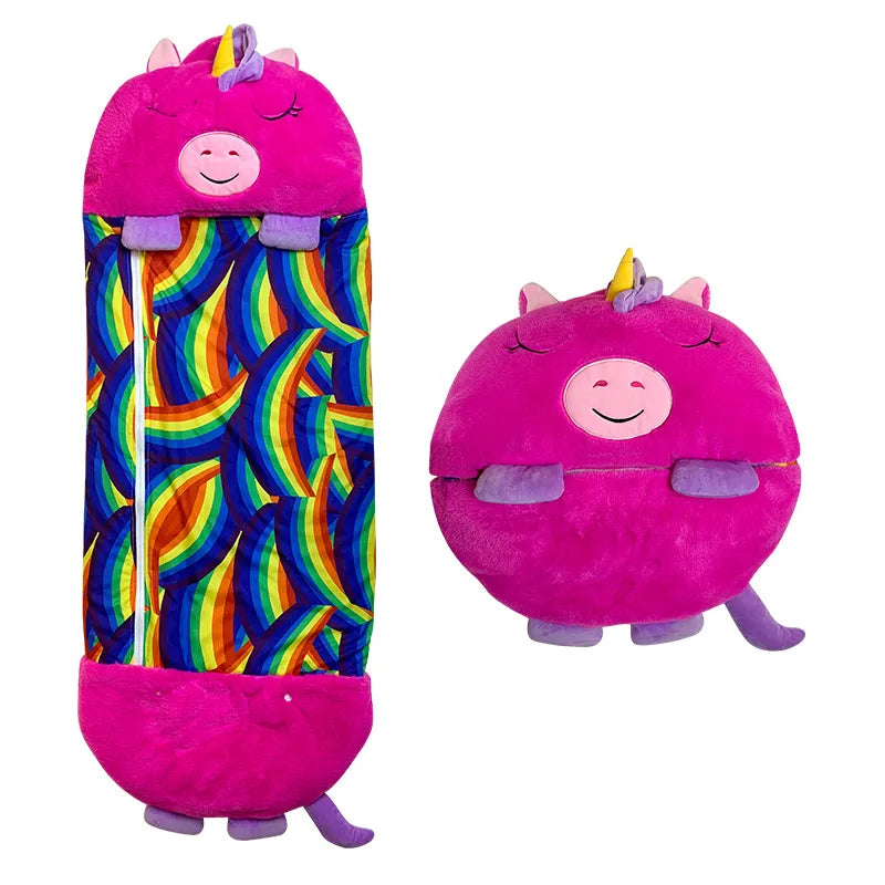 SnuggleBuddy 2-in-1 Slaapzak & Knuffeldier voor Kinderen 3–8 Jaar