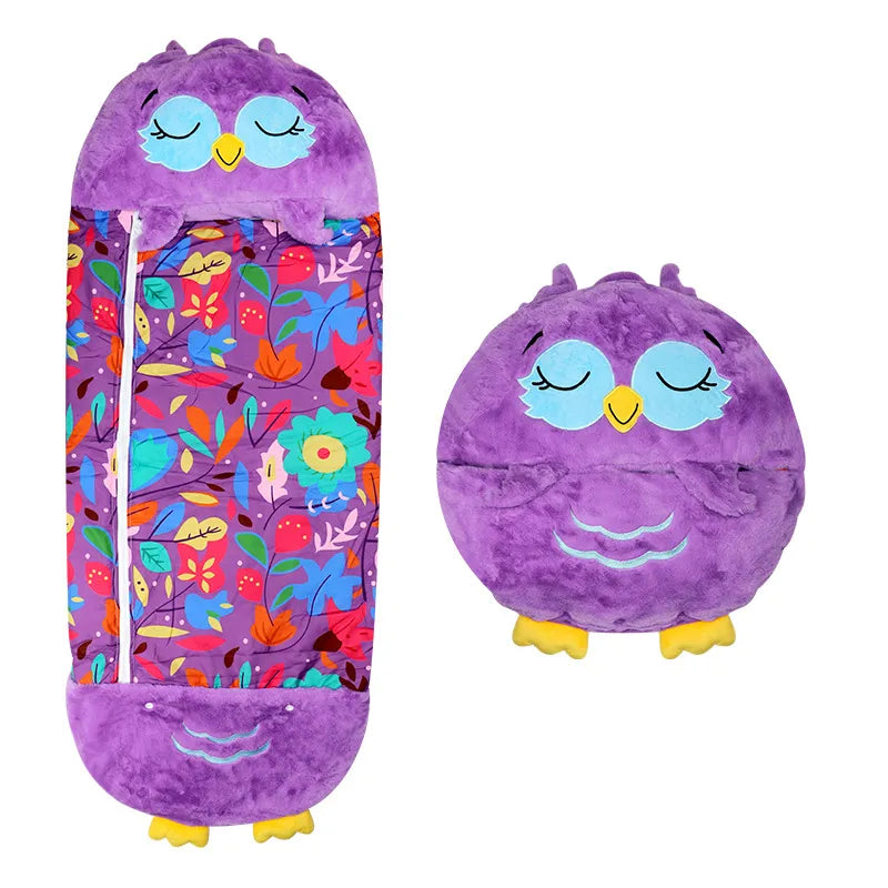 SnuggleBuddy 2-in-1 Slaapzak & Knuffeldier voor Kinderen 3–8 Jaar