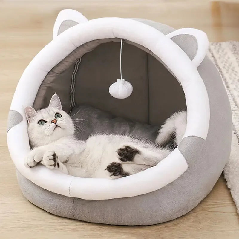 Petora – Katten- en Hondenbed Tent Katoen – Opvouwbaar & Wasbaar