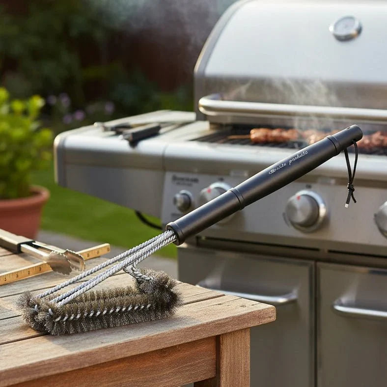 GRATECLEAN – Grill Grate Cleaning Brush with Stainless Steel Bristles Vestragear