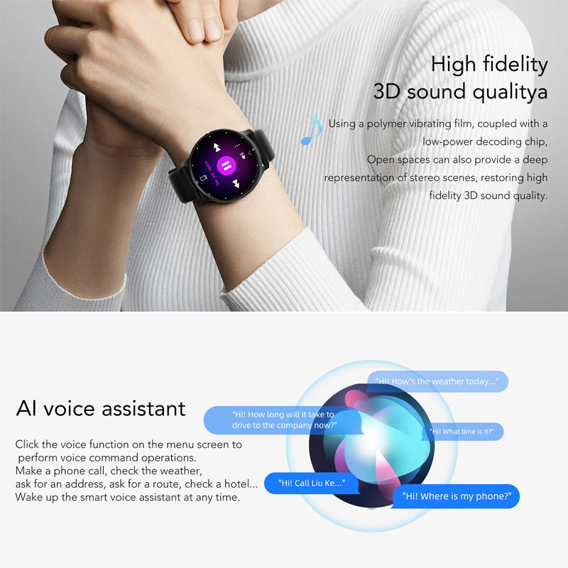 Smartwatch – Bluetooth Bellen, 1.39" HD Scherm & 360×360 Resolutie (Copy) VestraGear