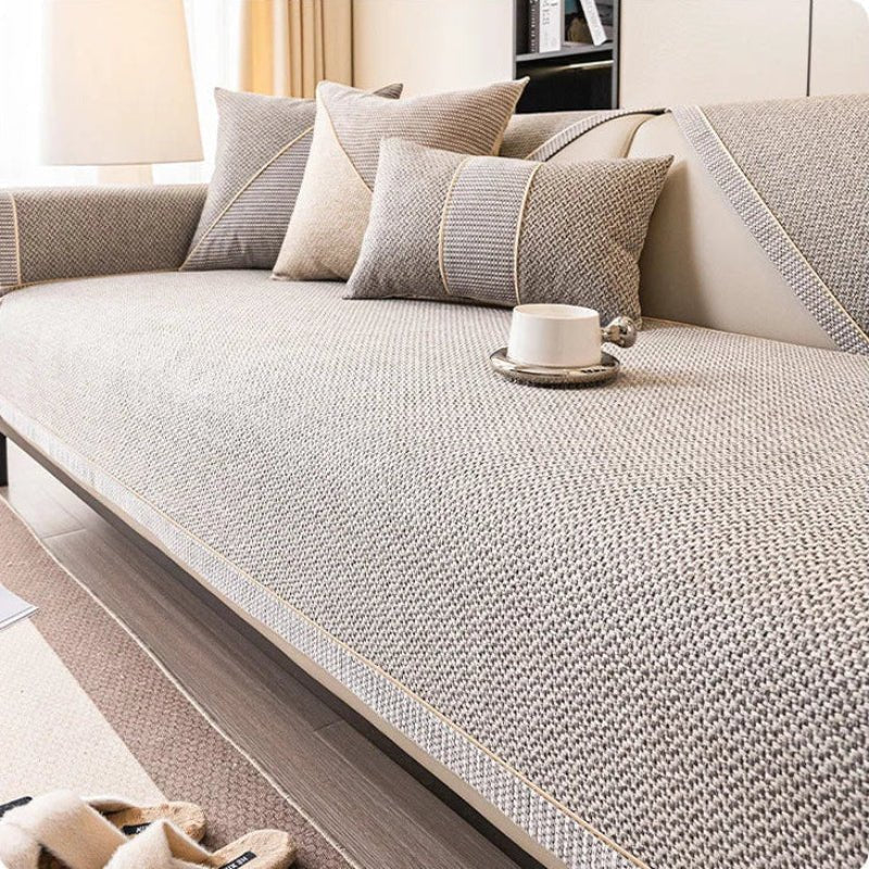 Bankhoes – Ademend katoen-linnen, antislip onderzijde & modulaire pasvorm
