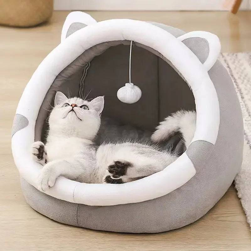 Petora – Katten- en Hondenbed Tent Katoen – Opvouwbaar & Wasbaar