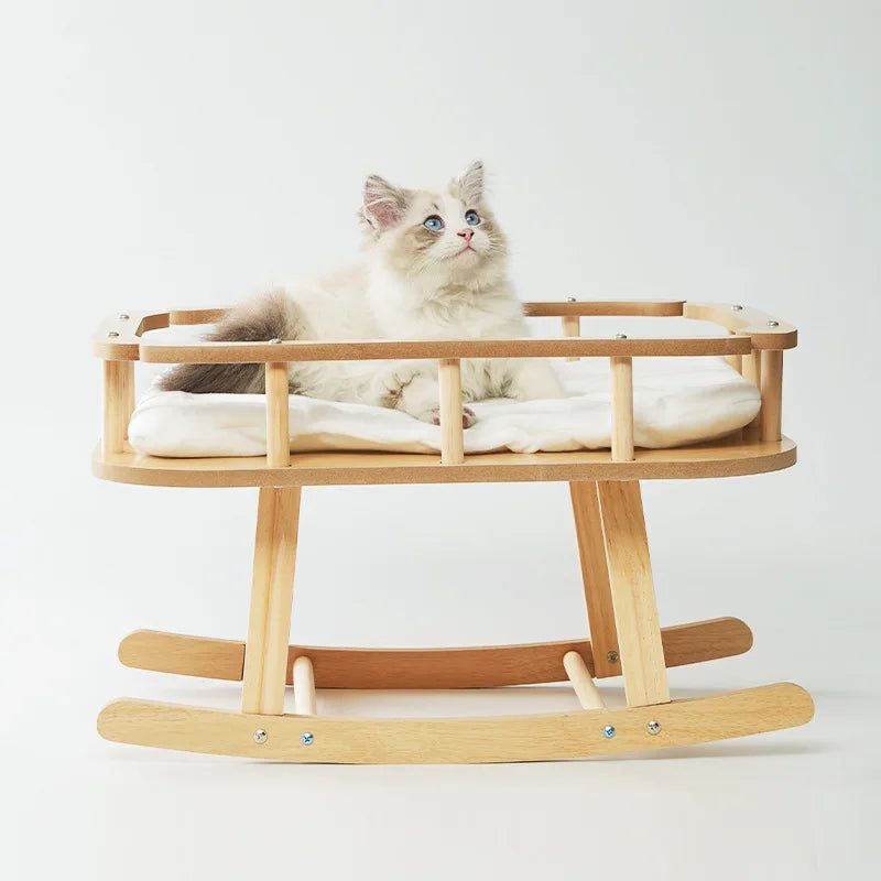 Furora – Houten Kattenhangmat Comfortabel & Duurzaam – Alle Seizoenen