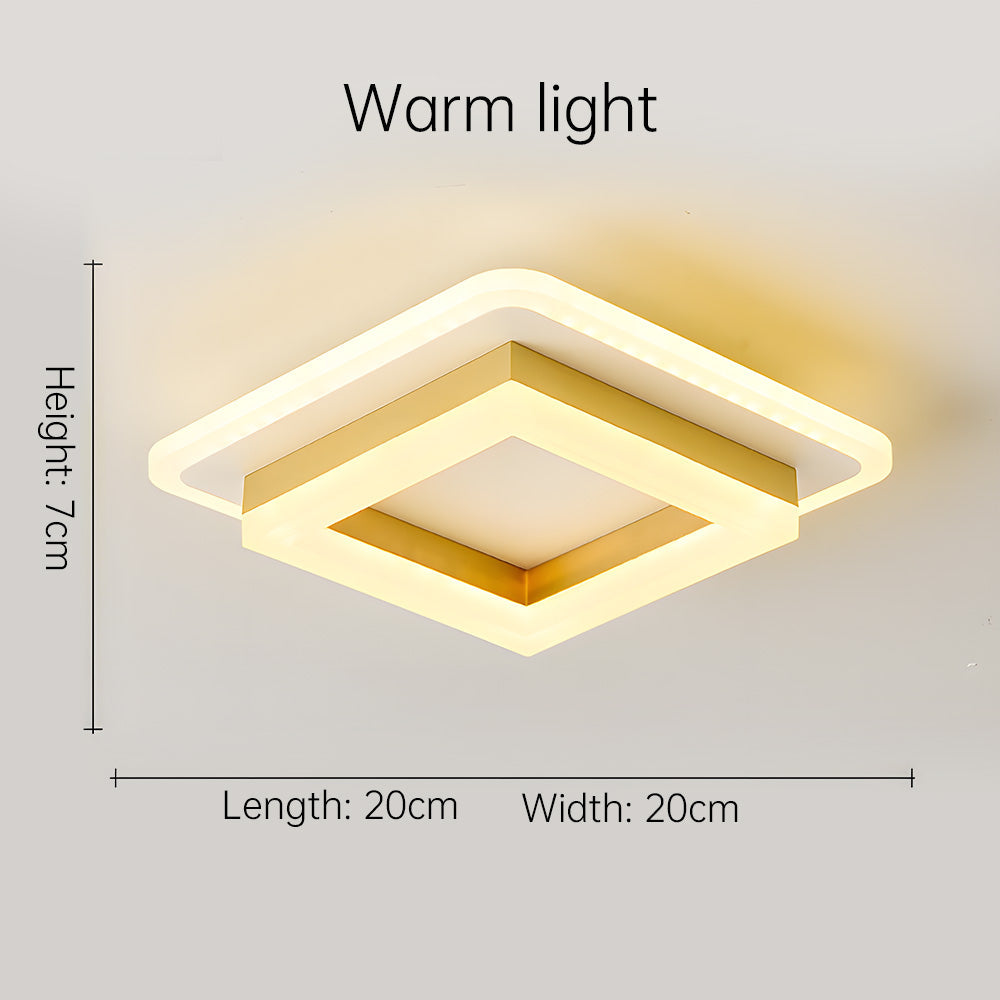 Vierkante LED plafondlamp – Dimbaar licht, modern design & energiezuinig