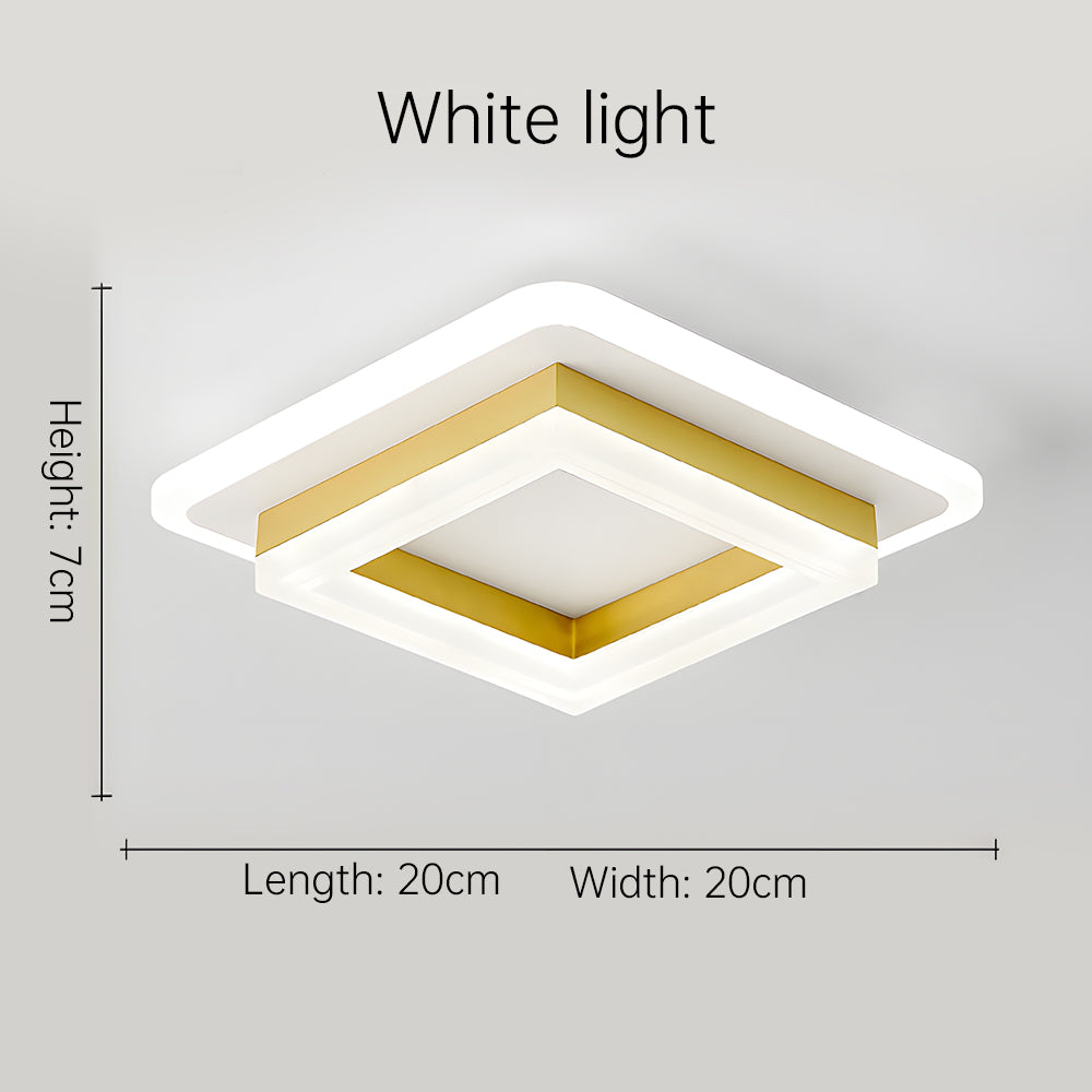 Vierkante LED plafondlamp – Dimbaar licht, modern design & energiezuinig