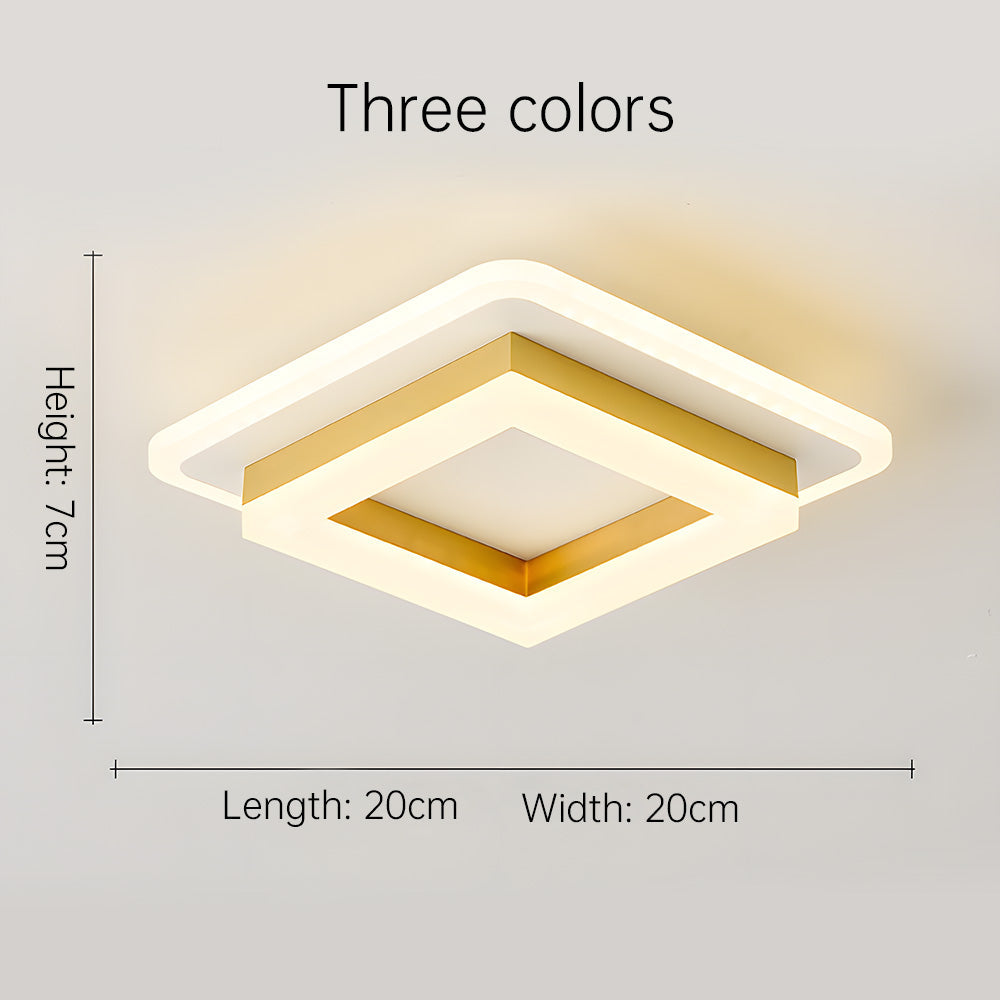Vierkante LED plafondlamp – Dimbaar licht, modern design & energiezuinig