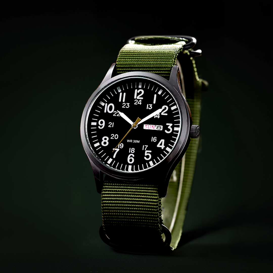 Outdoor Herenhorloge – 100m Waterdicht, Saffierglas & Quartz Uurwerk