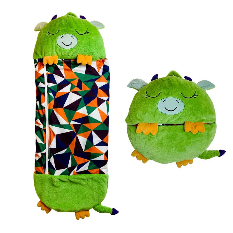 SnuggleBuddy 2-in-1 Slaapzak & Knuffeldier voor Kinderen 3–8 Jaar