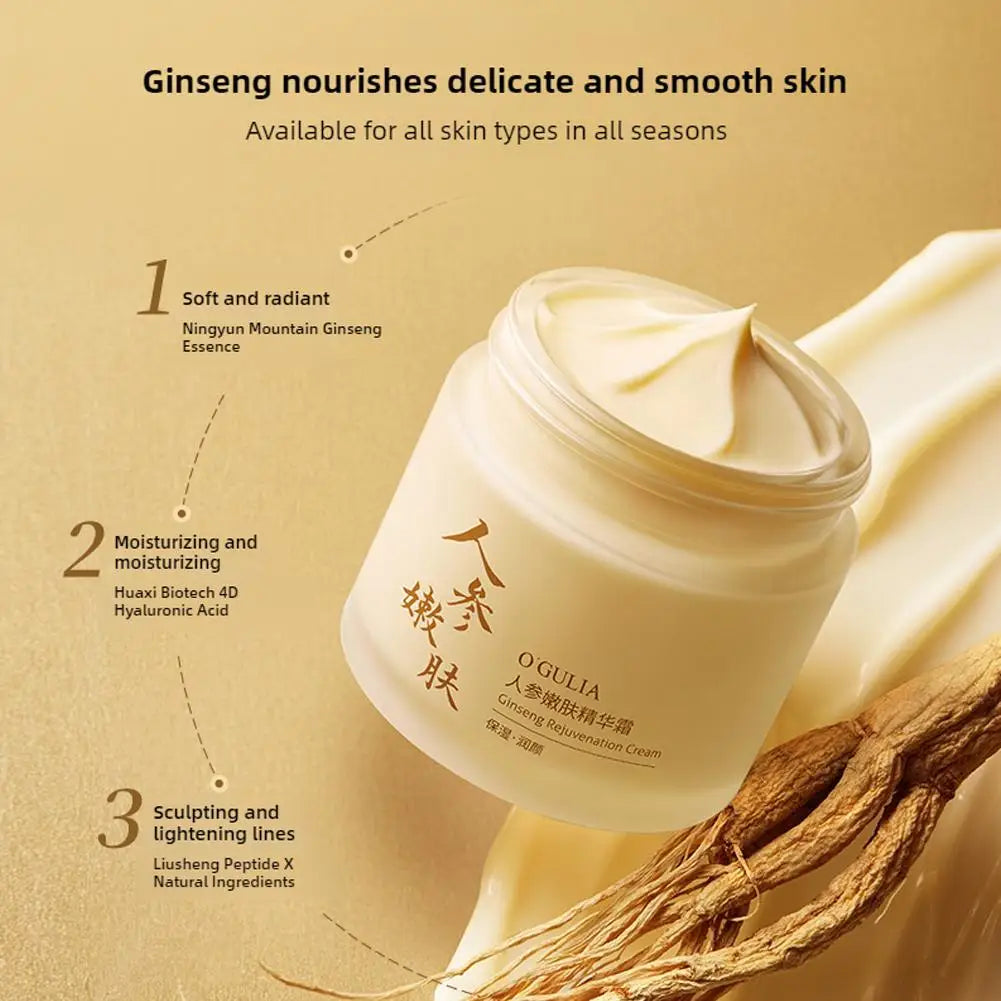 Herbavie – Ginseng Gezichtscrème Hydraterend & Verstevigend – Unisex