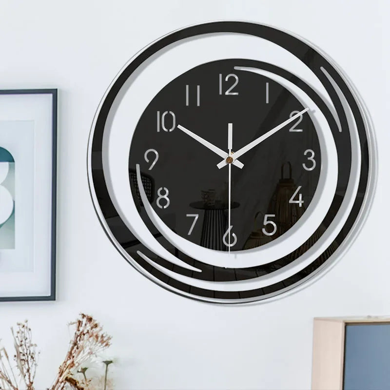 NordicMoments – Zwarte Acryl Wandklok Stil – Modern Scandinavisch Design