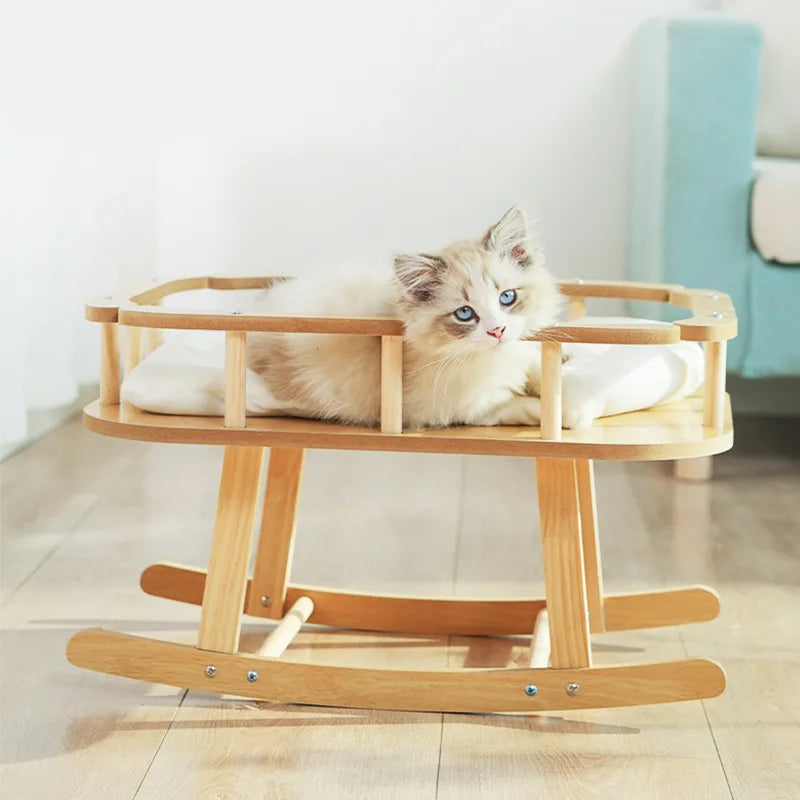Furora – Houten Kattenhangmat Comfortabel & Duurzaam – Alle Seizoenen