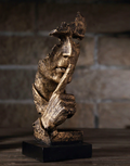 Abstracte Gouden Sculptuur 