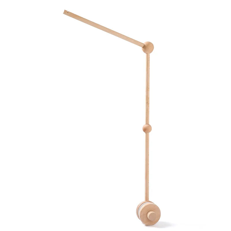 CuddleWood – Houten Baby Mobiel met Viltberen – Wiegdecoratie