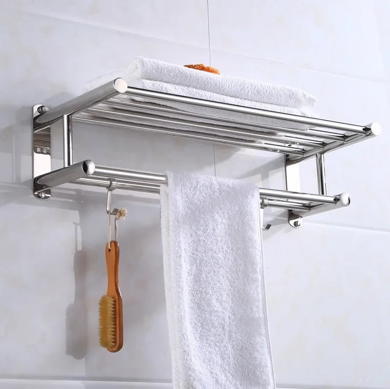 SteelRack - Hoogwaardige Roestvrijstalen Handdoekhouder - Moderne en Duurzame Handdoekstang 1