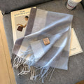 Stylish British Checked Cashmere Women's Winter Scarf - Victoria 1