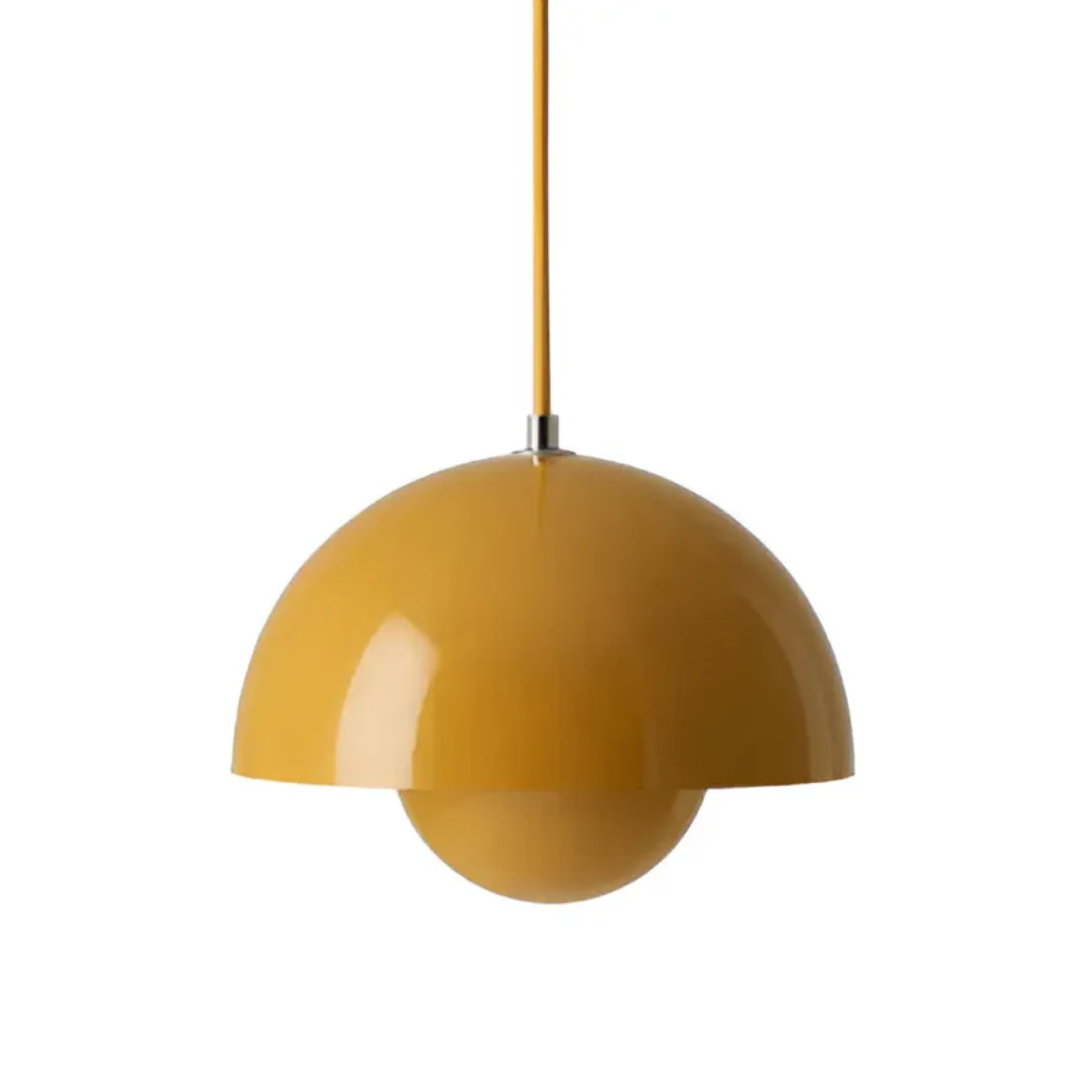 NordicBlossom Hanglamp – Scandinavische lamp met bloemvormige kap & warm LED-licht