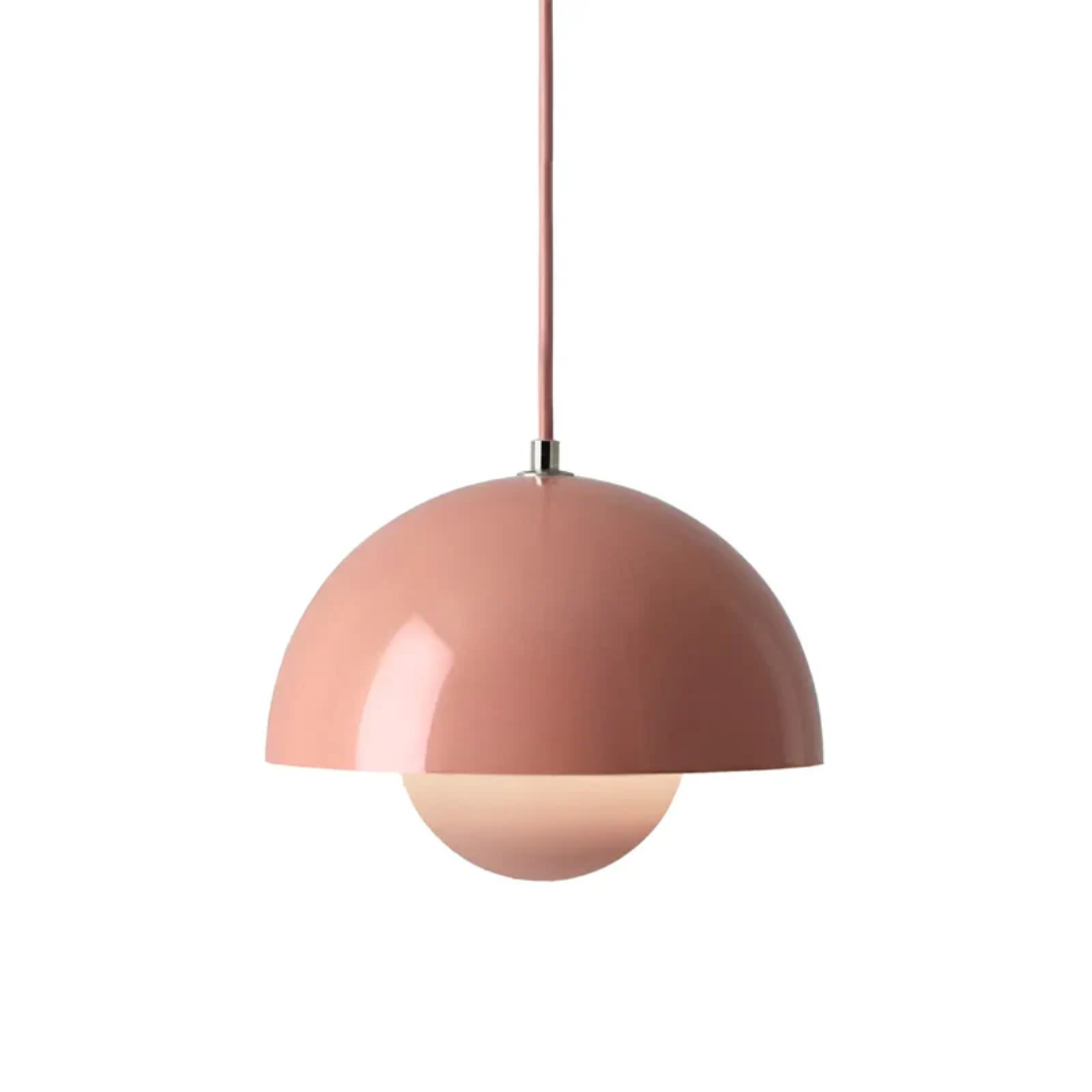 NordicBlossom Hanglamp – Scandinavische lamp met bloemvormige kap & warm LED-licht