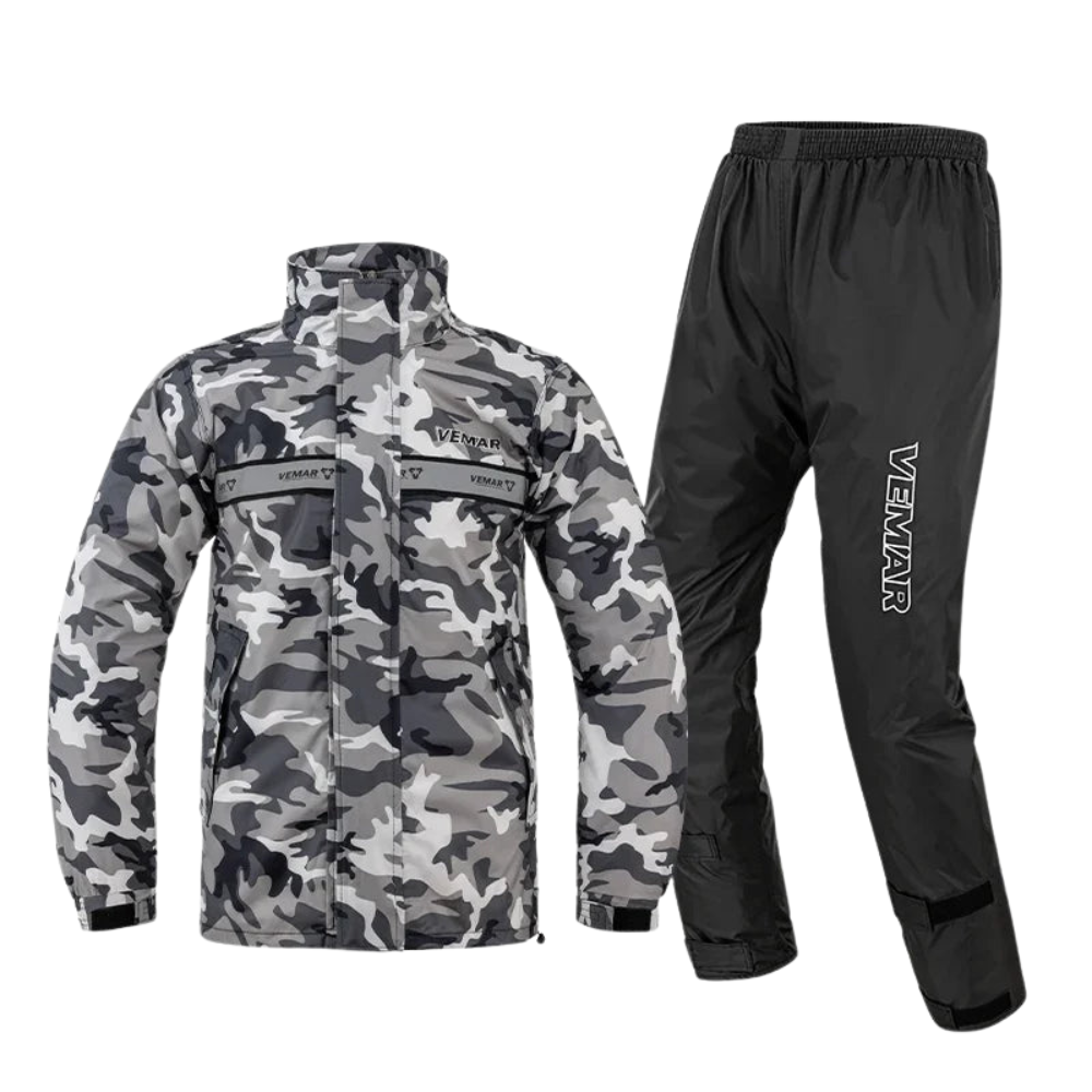 StormRide Motor Regenpak – Waterdicht Unisex Pak met Kap & Duurzame Bescherming
