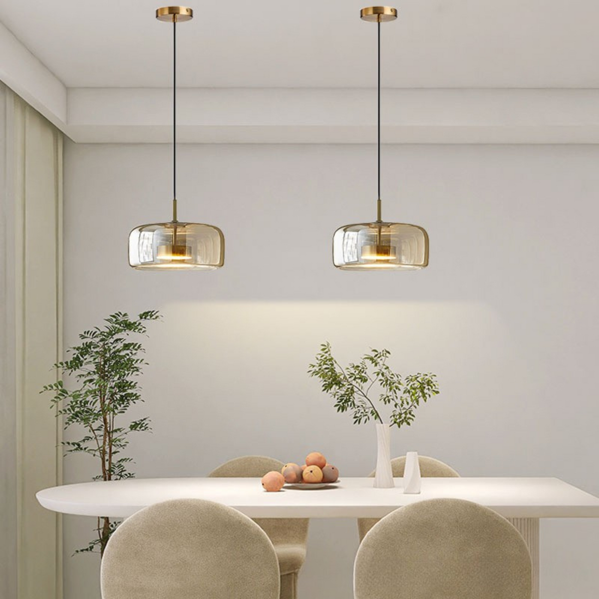 VitraLume hanglamp – Elegante glazen plafondlamp met warm licht & modern minimalistisch design
