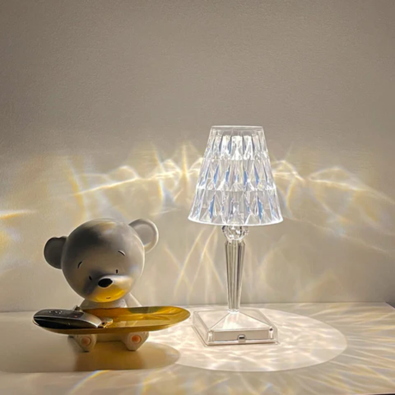 CrystalLuxe Tafellamp – Luxe kristallen lamp met warm wit licht & elegante afwerking