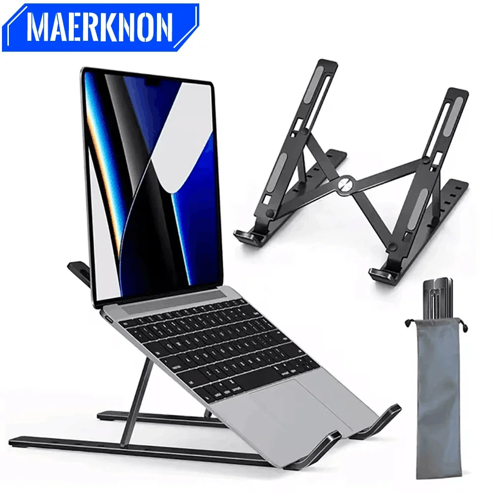 FlexiDesk – Verstelbare Laptopstandaard 10–15" voor thuis & onderweg