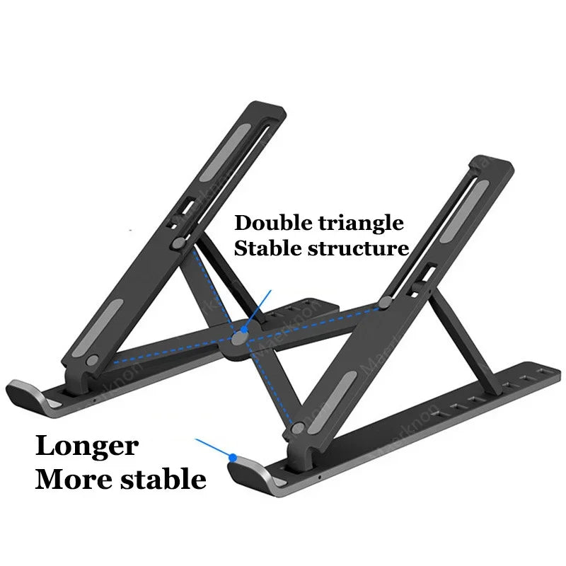 FlexiDesk – Verstelbare Laptopstandaard 10–15" voor thuis & onderweg