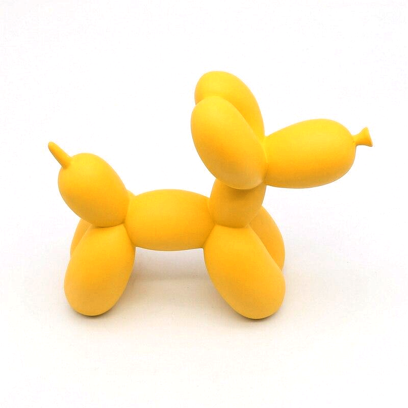 Canovo Ballonhond Beeldje – Handgemaakt Polyresin met Matte Afwerking in Levendige Kleuren