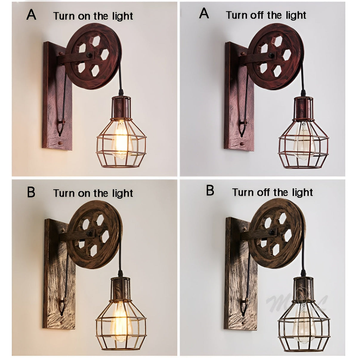 ForgeLight – Vintage Industriële LED Wandlamp – Metaal & Glas Verlichting