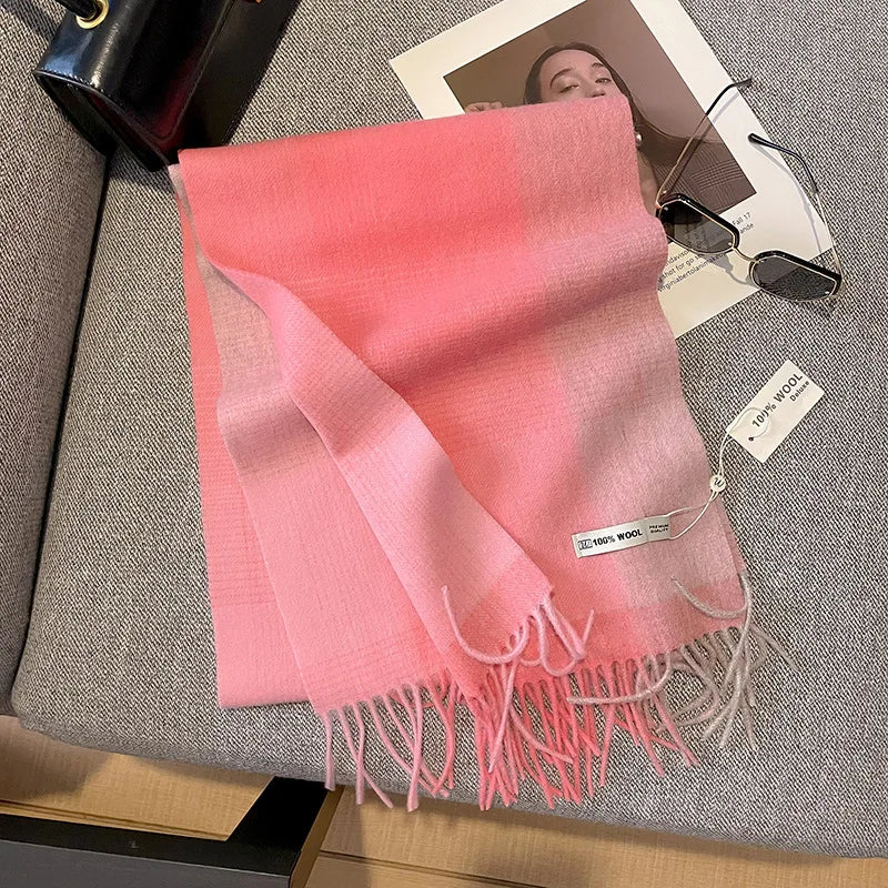 Geruite Winter Sjaal – Ultra zacht, warm & elegante franjes