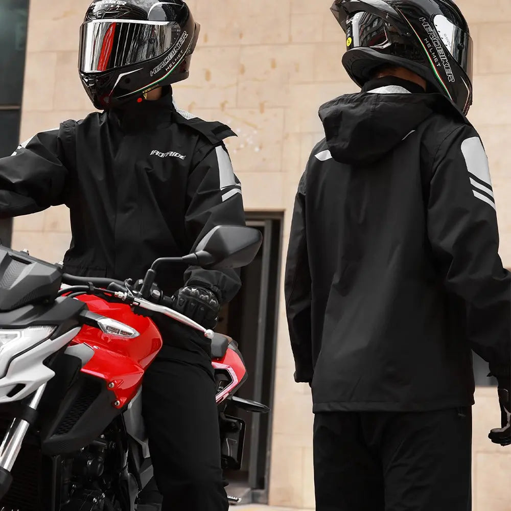 RiderPro Motorregenjas – Waterdichte Unisex Jas met Ergonomisch & Winddicht Ontwerp