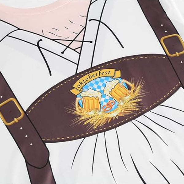 Bavaro – T-Shirt met Lederhosenprint – Jouw Outfit voor Bierfeest & Oktoberfest