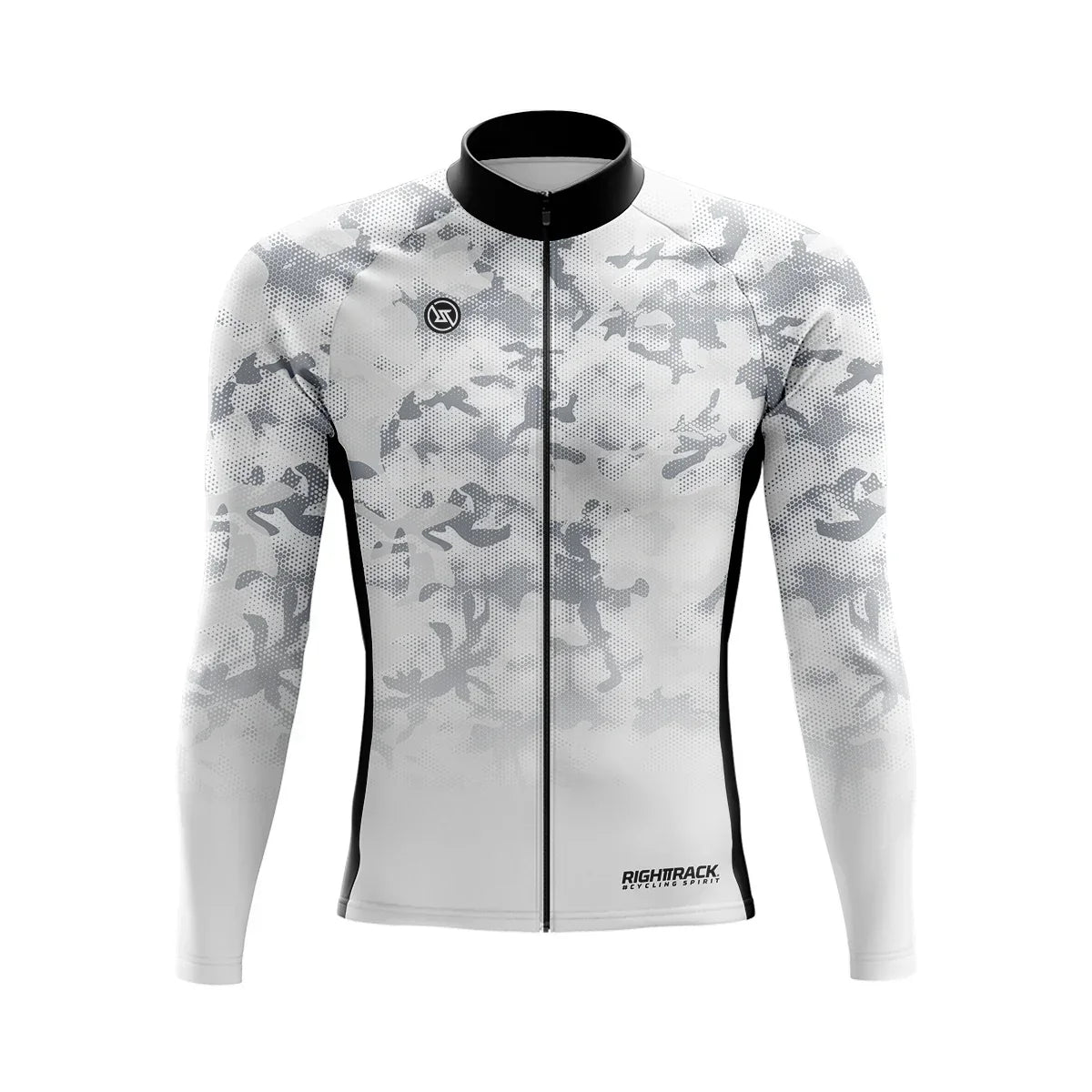 Heren Wielrenshirt Lange Mouwen Camo | Ademend MTB Shirt Winter