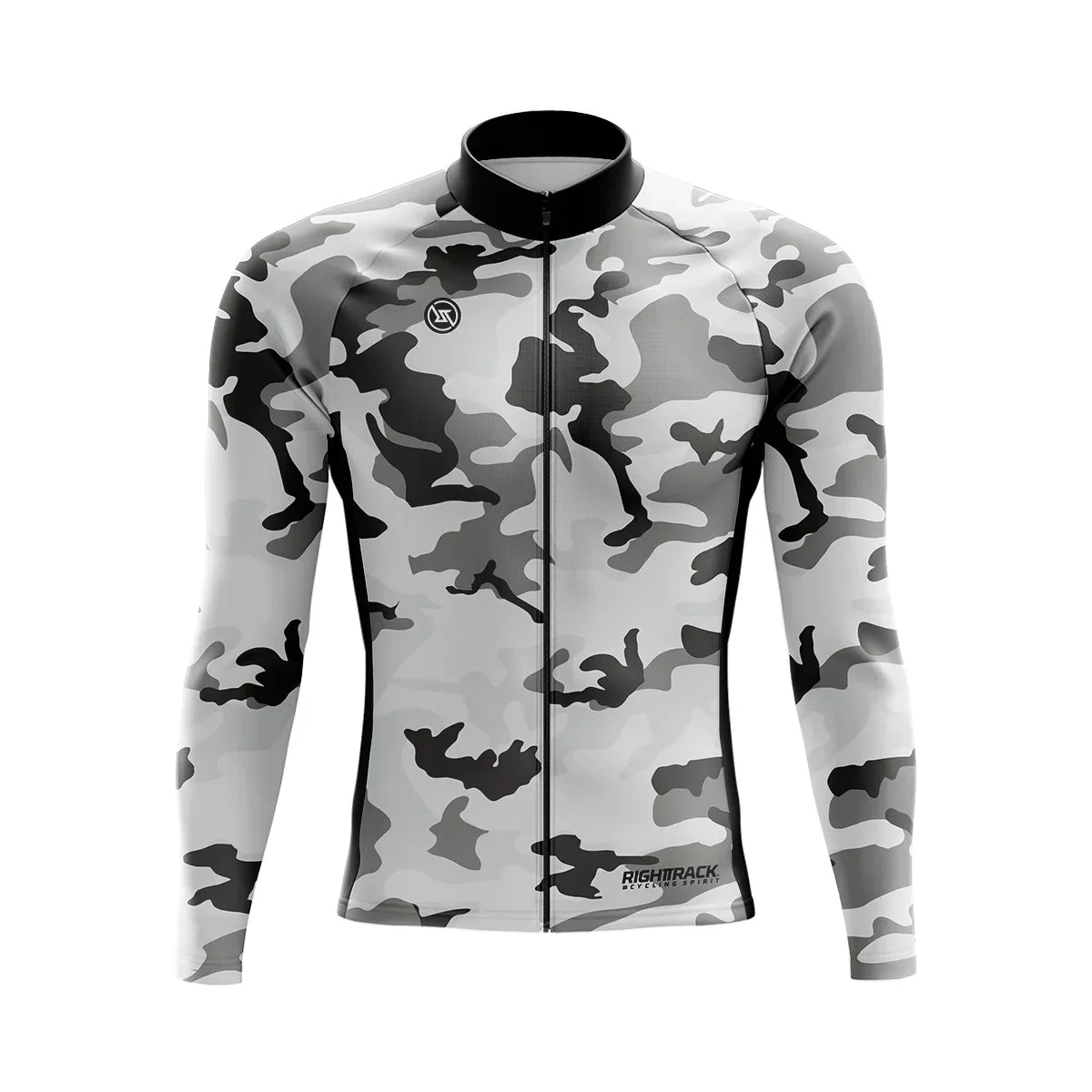 Heren Wielrenshirt Lange Mouwen Camo | Ademend MTB Shirt Winter