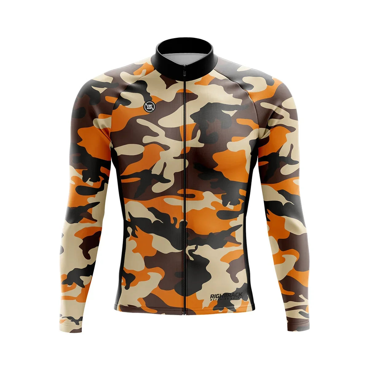 Heren Wielrenshirt Lange Mouwen Camo | Ademend MTB Shirt Winter