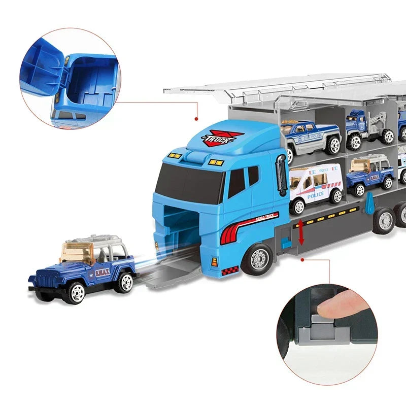 Constructo – Speelgoed bouwvoertuigen set met kraan, graafmachine & kiepwagen