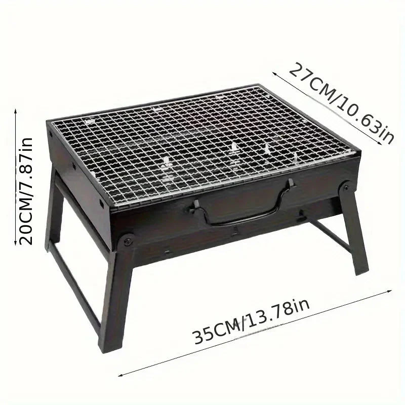 GrillMate – Opvouwbare Tafel BBQ Metaal – Draagbare Houtskoolbarbecue