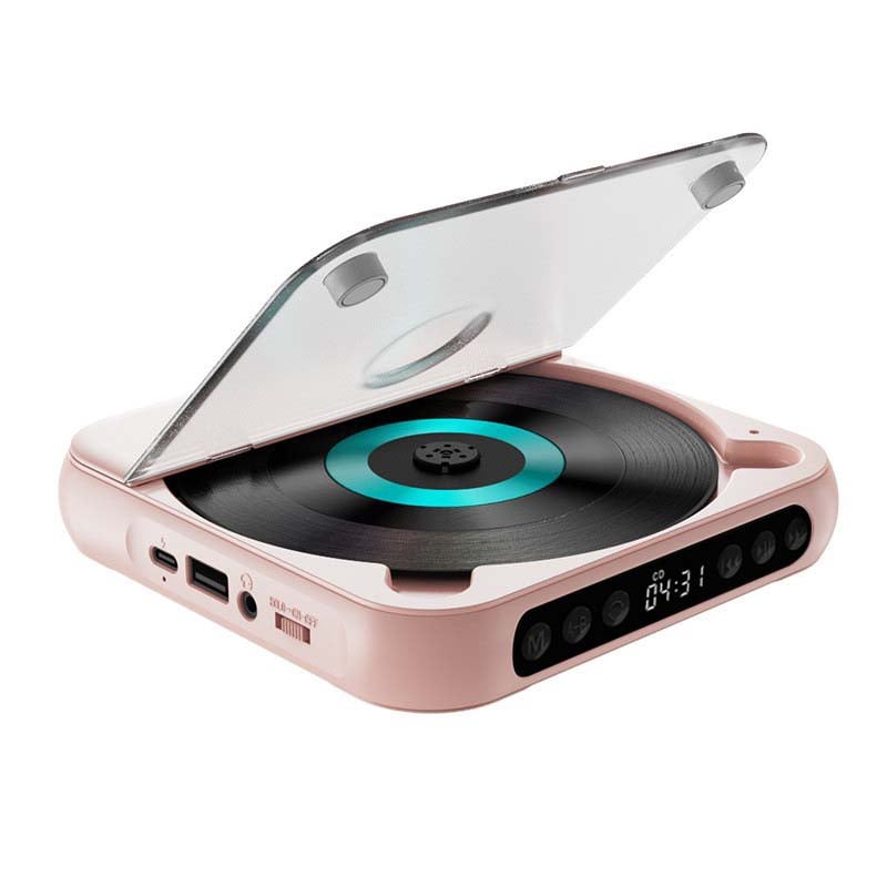 Draagbare CD Speler – Bluetooth 5.3, Oplaadbare Batterij & Compact Design
