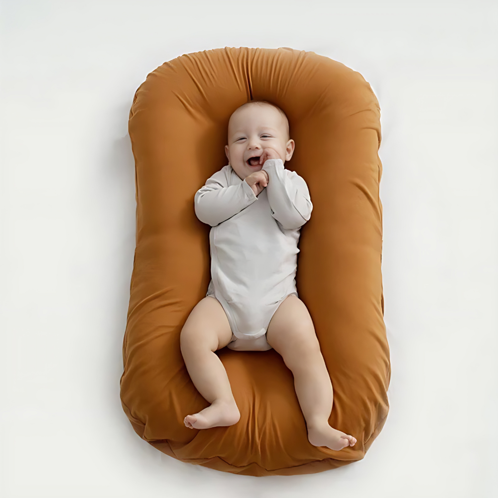 Nuvino – Baby hoofdkussen zacht & ademend – ondersteuning hoofd & nek