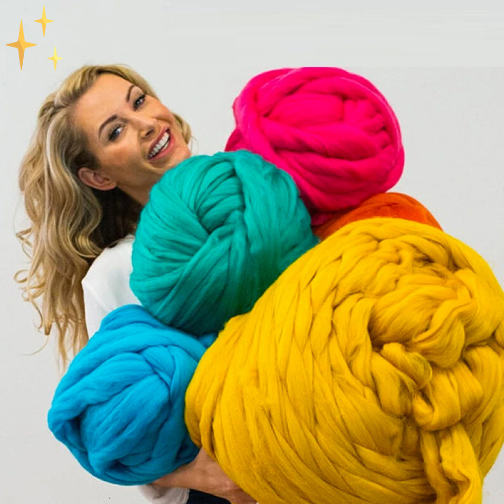 XXL Chunky Breigaren – Extra dik, zacht & perfect voor dekens en plaids