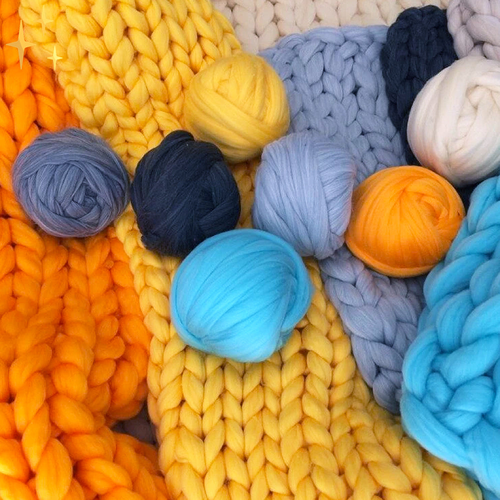 XXL Chunky Breigaren – Extra dik, zacht & perfect voor dekens en plaids