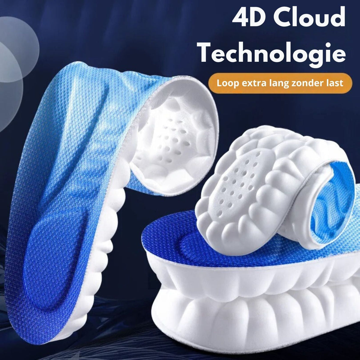 Solevia – Inlegzolen 4D demping & voetboogsteun – sport & dagelijks gebruik
