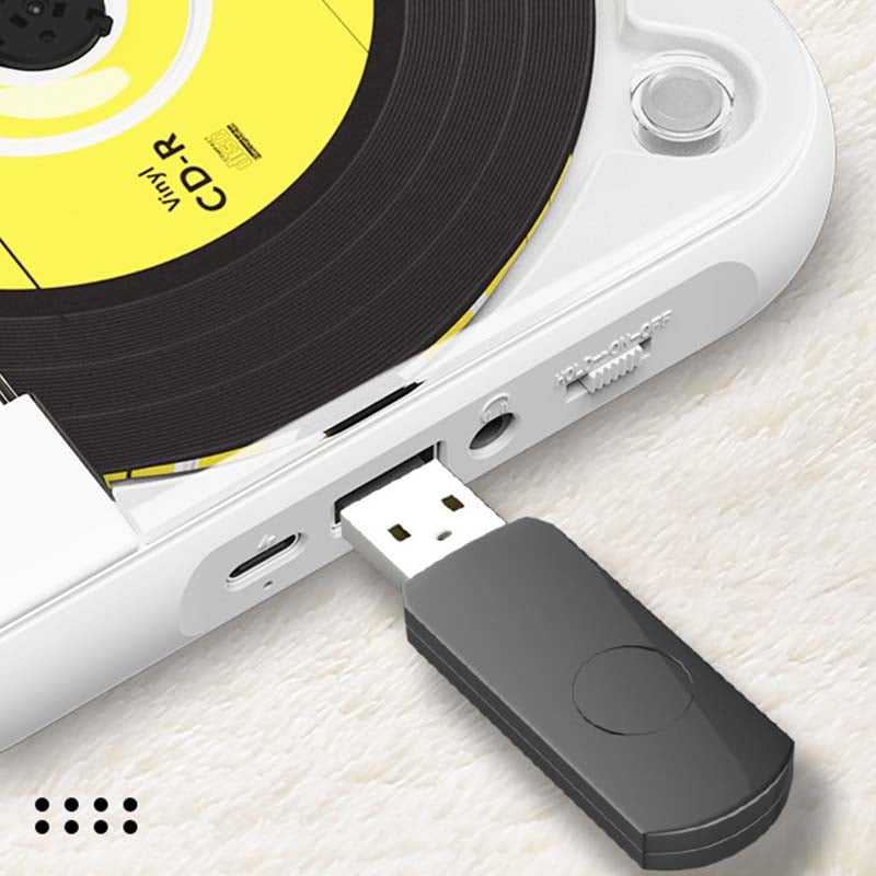 Draagbare CD Speler – Bluetooth 5.3, Oplaadbare Batterij & Compact Design