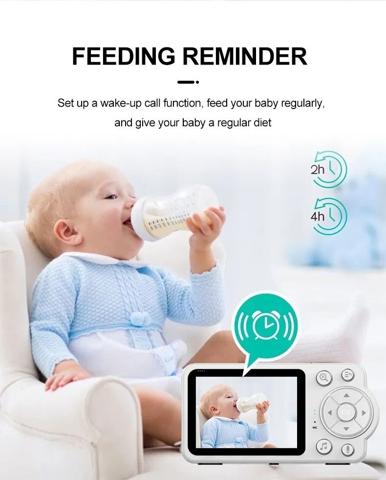 Nuvia – Babyfoon met camera & nachtzicht – Huil- & temperatuuralarm