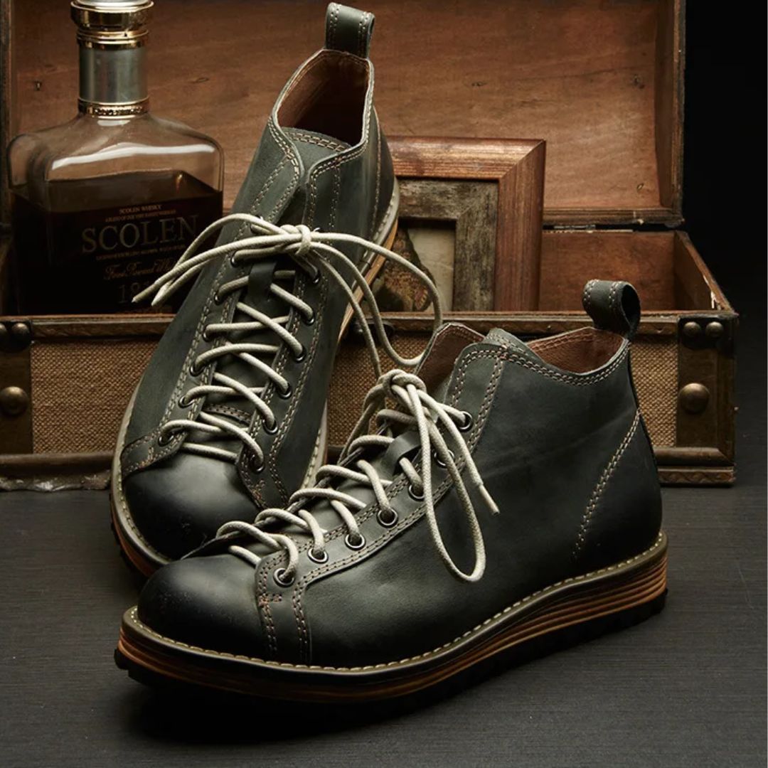 BergMeister – Haferl Sneakers Leroy – Robuust Leer & Stijlvol Outdoor Design