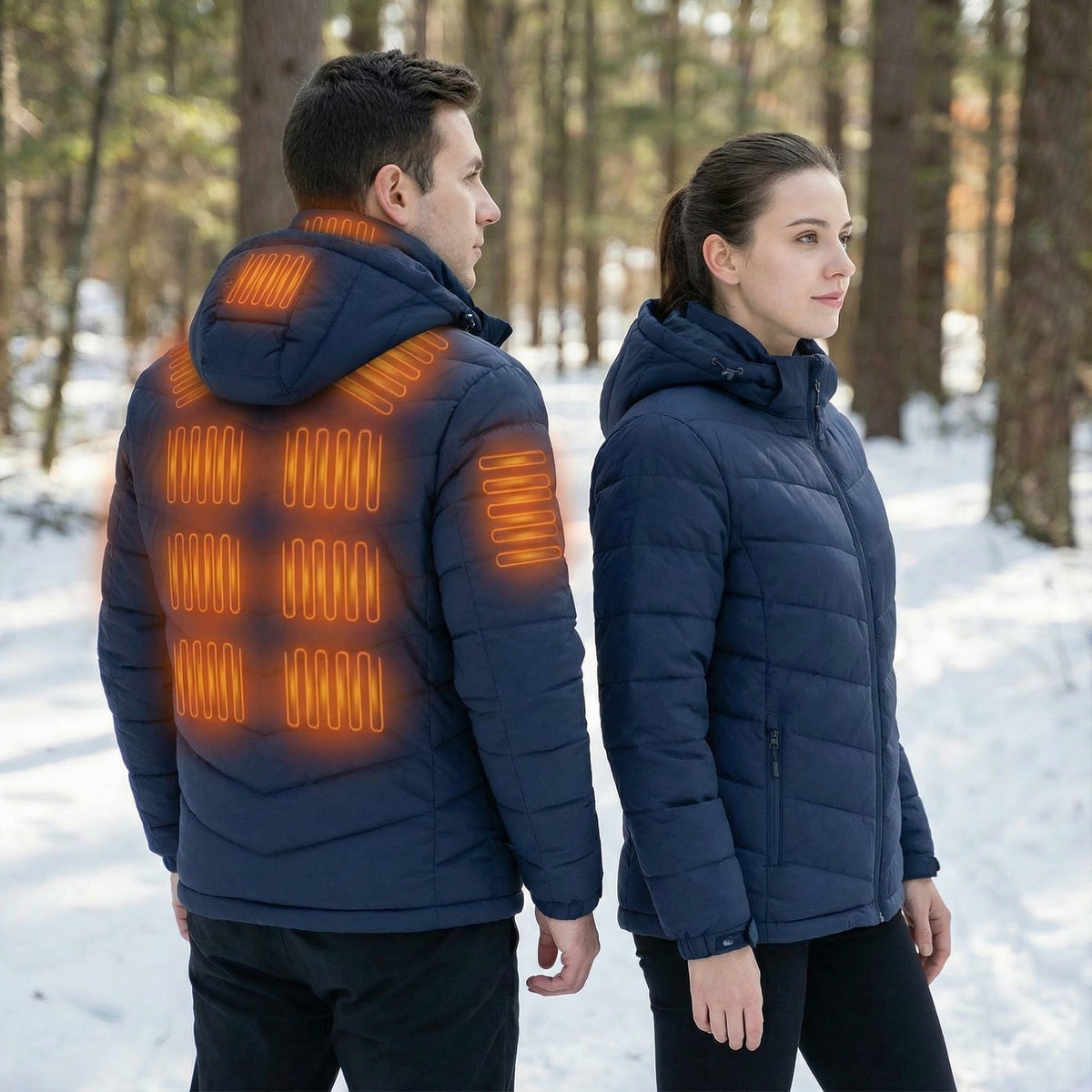 Frostiq Verwarmde Winterjas – Unisex, Oplaadbaar & Optimale Warmteverdeling voor de Winter