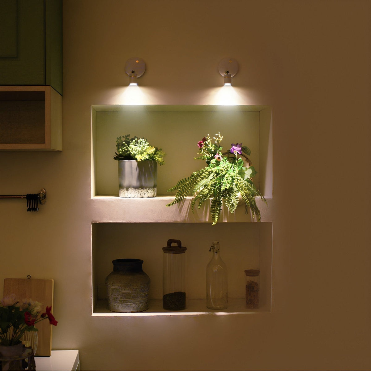 LumaSpot Draadloze LED-Spot – Verstelbare wandlamp met afstandsbediening & dimfunctie