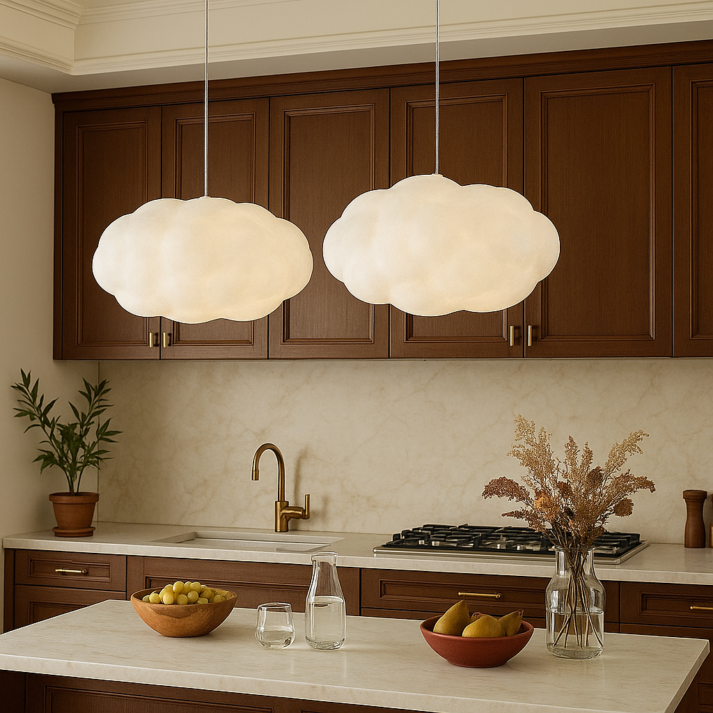 Nuvia Hanglamp – Organisch Wolkvorm Design met Zachte LED-Verlichting & Verstelbare Hoogte
