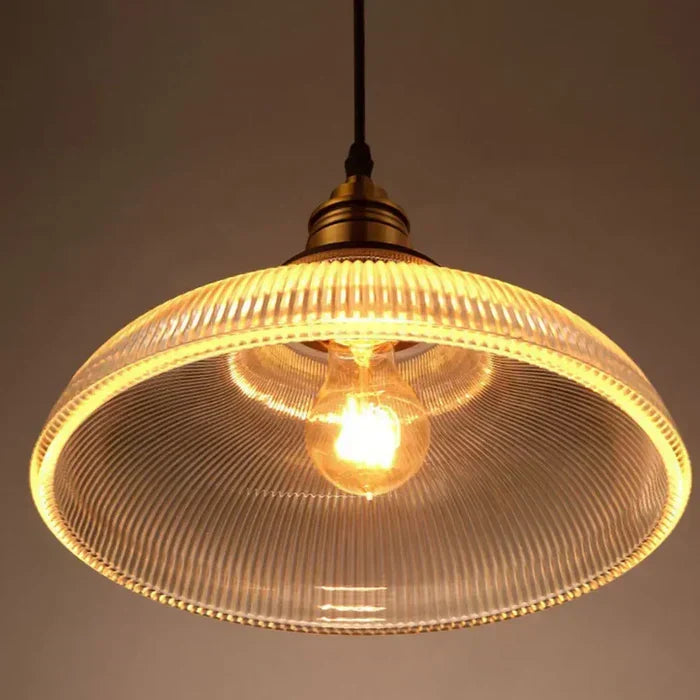 CrystalLoom Glazen Hanglamp – Luxe metalen LED lamp met warm licht & elegant design