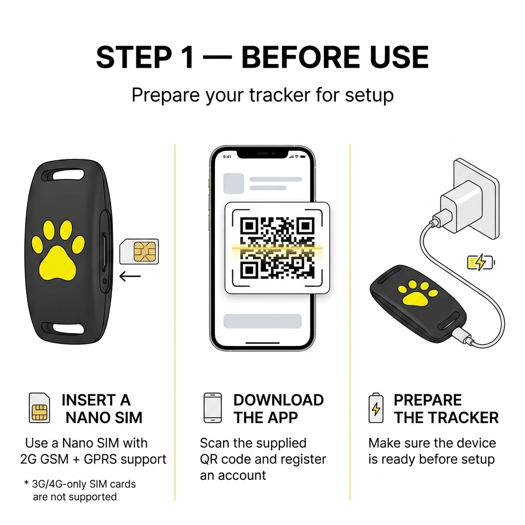 GPS-tracker voor honden en katten – Real-time locatie, lichtgewicht & lange batterijduur Vestragear